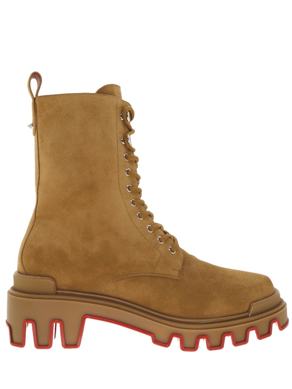 Christian Louboutin Trott Dune Boots Brown Suede Leather Size 10 New